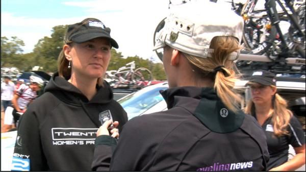 Lauren Tamayo interviewed by Cyclingnews' Kirsten Frattini