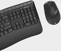 Microsoft Wireless Comfort Desktop 5050 - Black. Wireless, Ergonomic  Keyboard and Mouse Combo. Built 