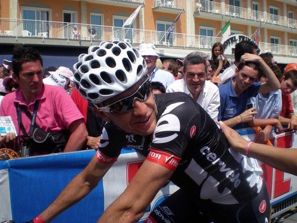 Carlos Sastre enjoys being back in Italy.