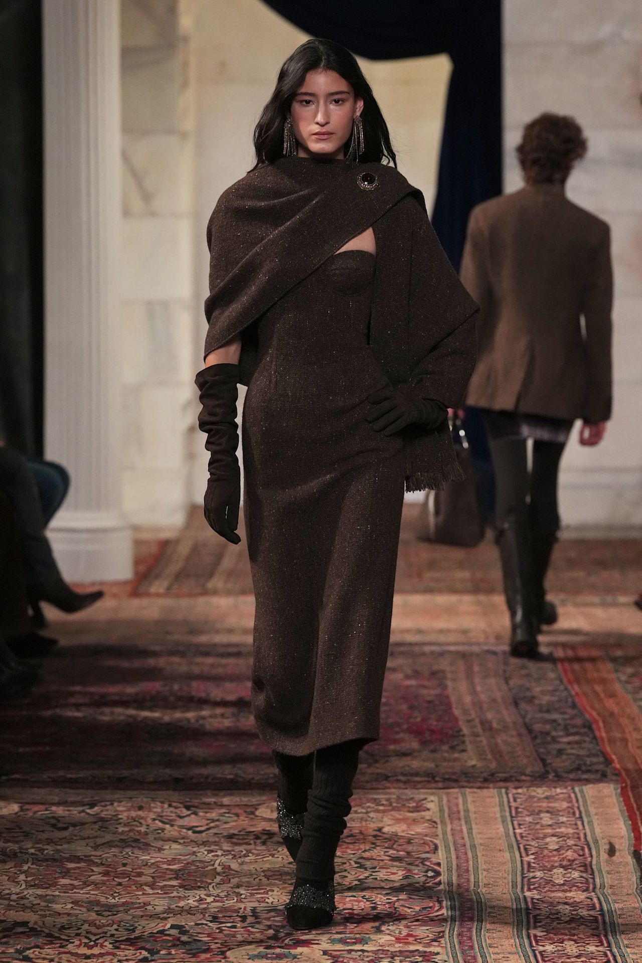 models walk the Ralph Lauren Fall 2026 runway