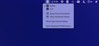 The macOS 12.4 input switcher
