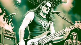 An AI generated imaged of Type Of Negative’s Peter Steele