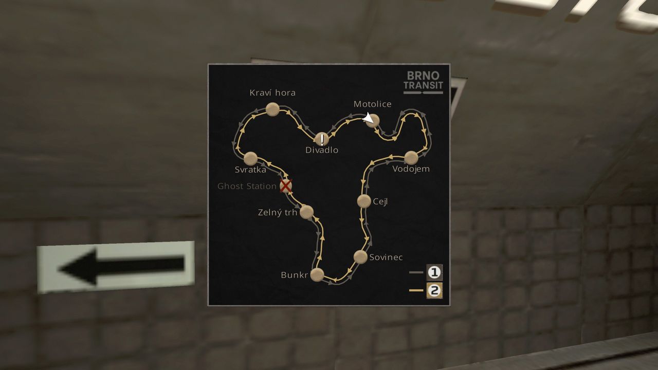 Brno Transit view of subway map