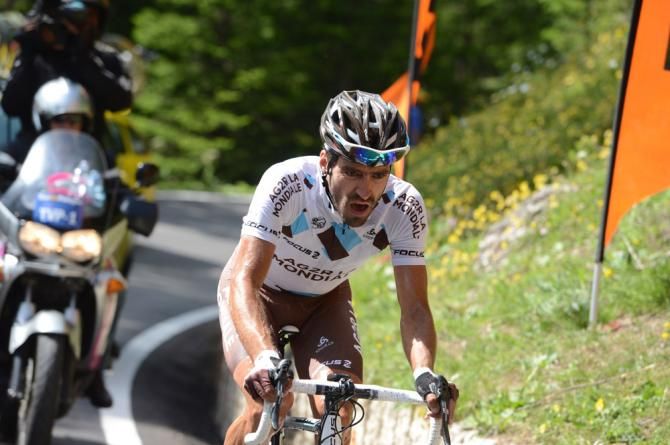 Christophe Riblon (AG2R La Mondiale) alone in the lead in the stage 2 finale