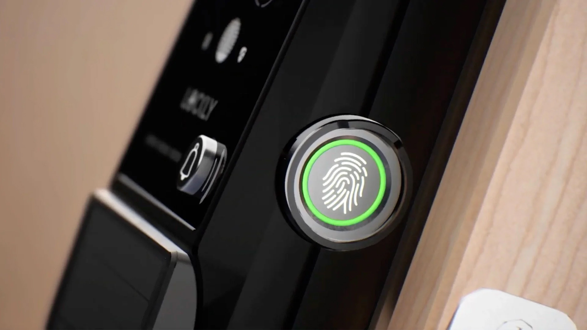 Lockly Vision Elite fingerprint button