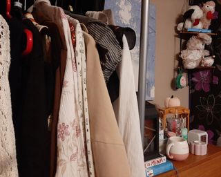 Ciera's wardrobe and a bit of her room