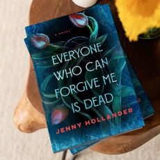 everyone who can forgive me is dead book next to headshot of jenny hollander