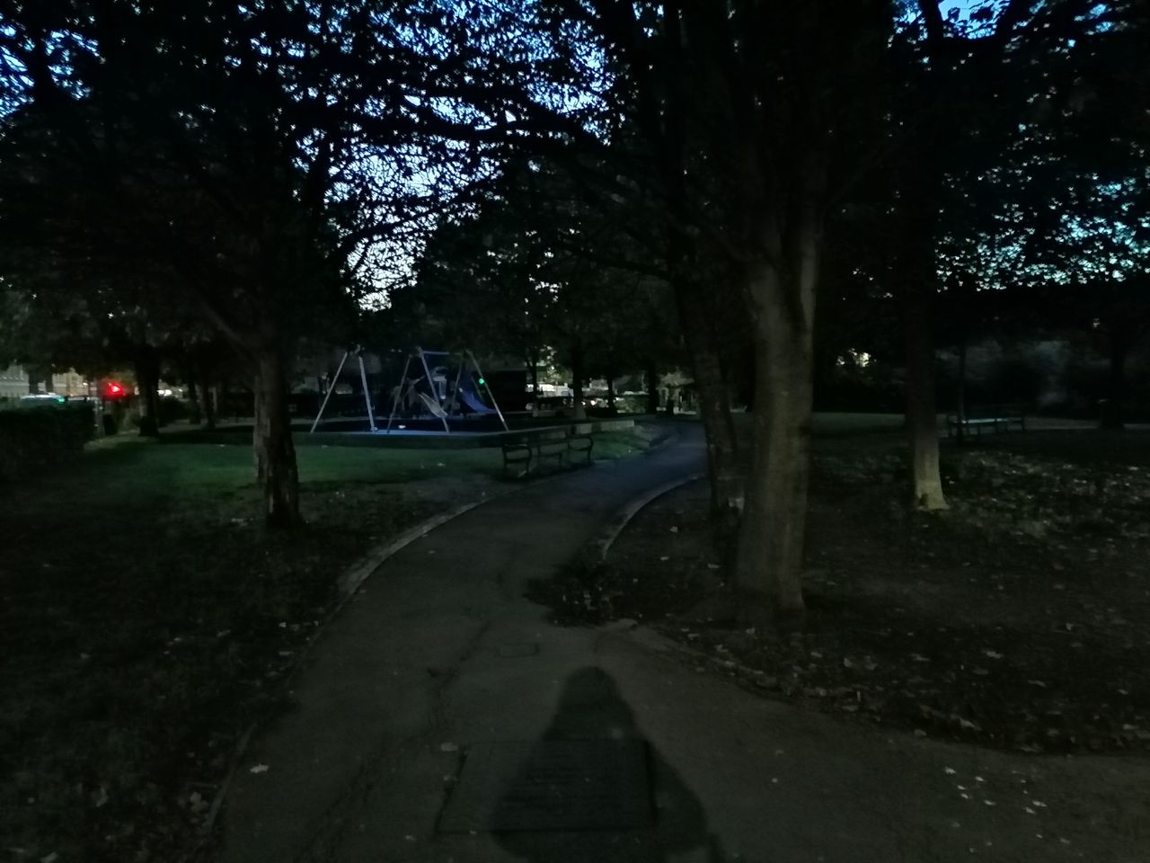 Night mode on. It looks largely the same.