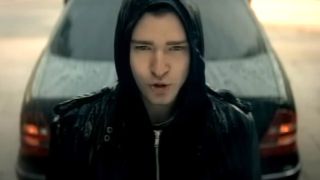 Justin Timberlake in Cry Me a River video.