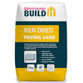 The Glowhouse Kiln Dried Sand Brushing in Joint Gap Filling Paving Block Slabs Patio and Drives Fine Dry Aggregate Silica Sand Bag 20kg