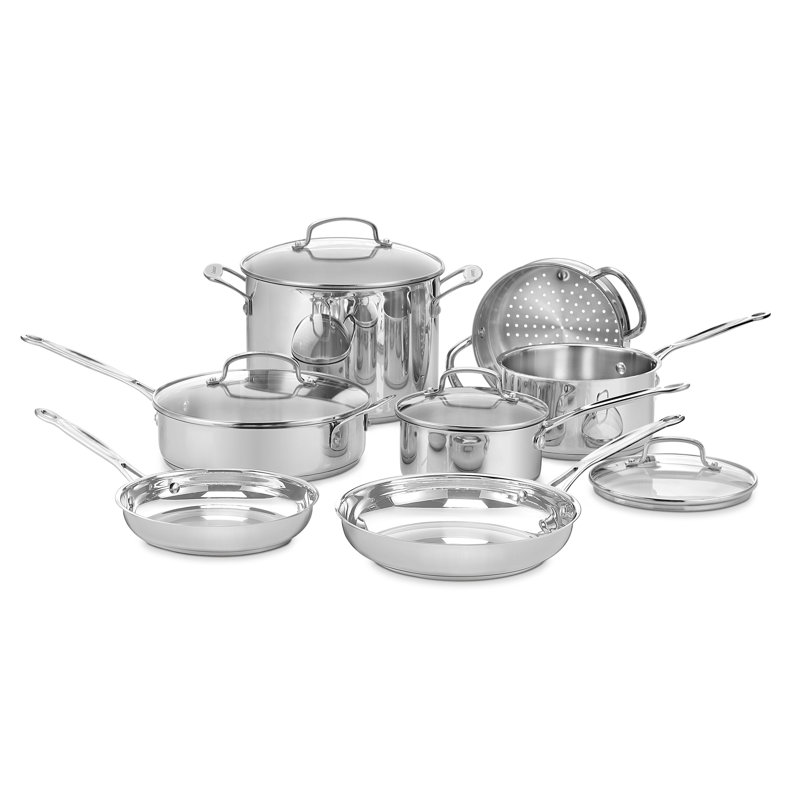 Cuisinart Chef's Classic 11 Piece Stainless Steel Cookware Set & Reviews | Wayfair