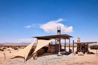 Artist's shelter in the desert