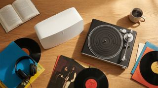 A selection of hi-fi system products, edited using Gemini 2.5