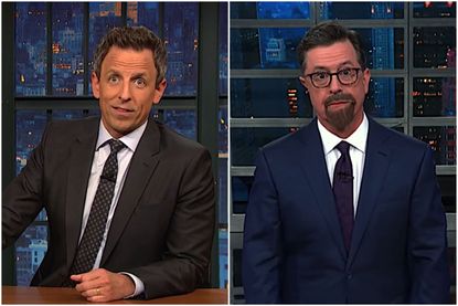 Stephen Colbert and Seth Meyers recap the debate