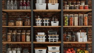 An ultra organised pantry