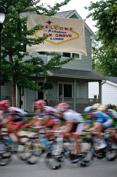 Bike racing fans are all over the Elk Grove course.