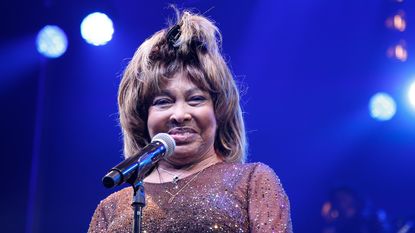 Tina Turner speaks during the "Tina - The Tina Turner Musical" opening night at Lunt-Fontanne Theatre on November 07, 2019 in New York City