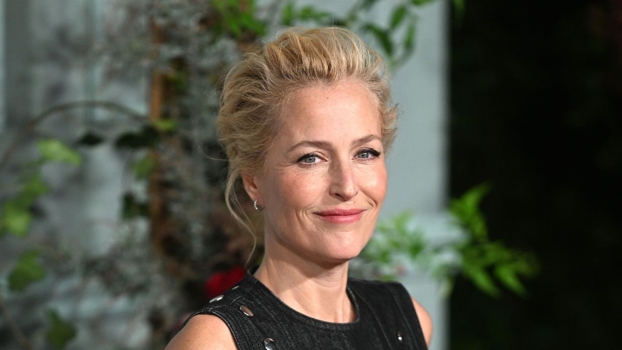 Gillian Anderson attends &quot;The Crown&quot; Season 5 World Premiere at Theatre Royal Drury Lane on November 08, 2022