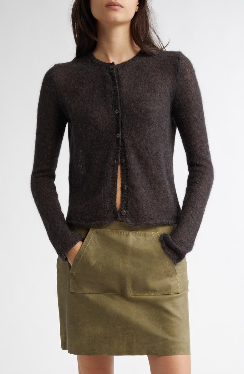 Button Fine Champions Mohair &amp;amp; Alpaca Blend Cardigan