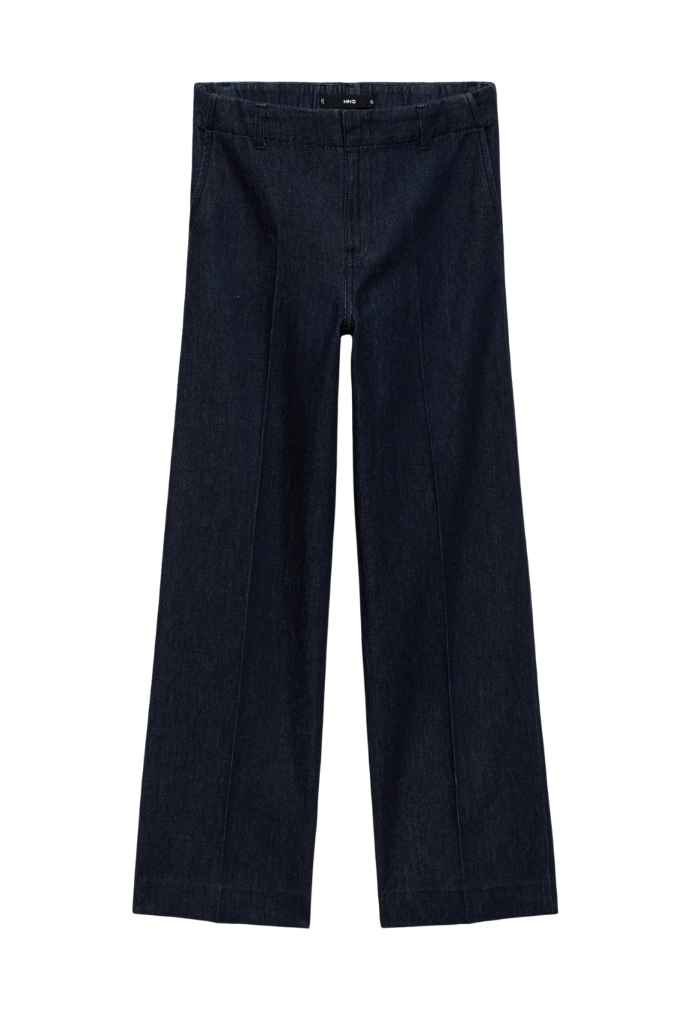 High-Waisted Wideleg Denim Trousers - Women | Mango United Kingdom