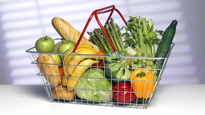 basket full of fruits and vegetables