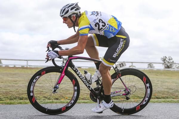 Race leader, Luke Davison (Budget Forklifts)