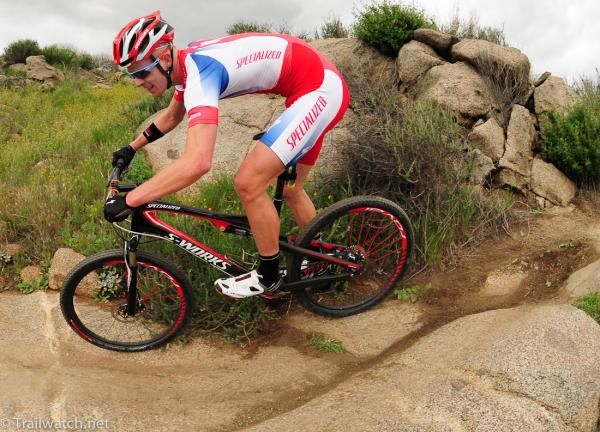 Max Plaxton (Specialized) with a 20-second lead over Bishop