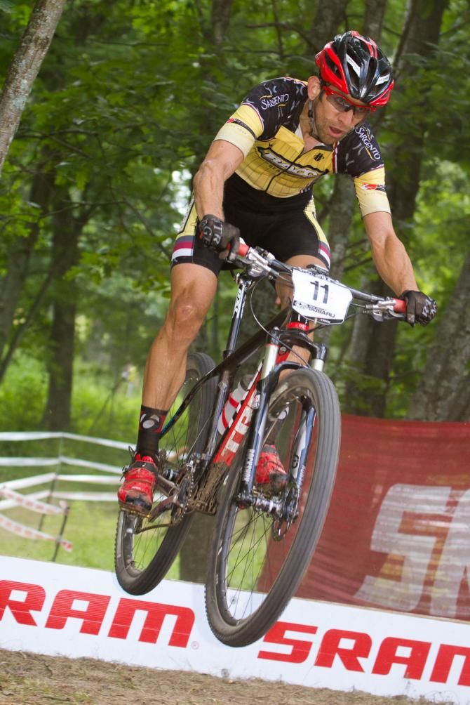 Brian Matter over the ramp