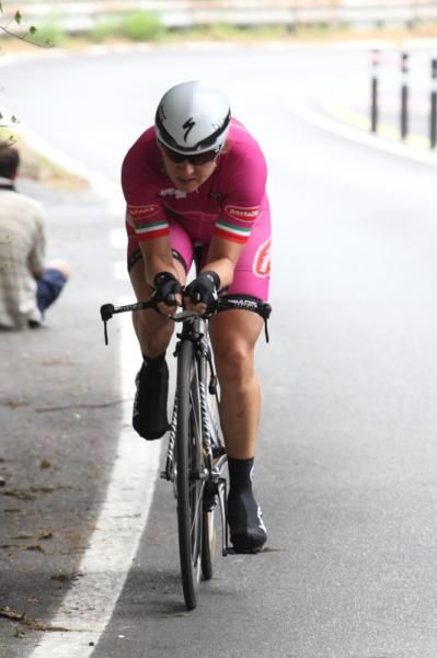 Ina Yoko Teutenberg (HTC-Highroad) won the time trial.