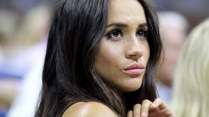 2016 U.S. Open - Day 10 Actress Meghan Markle watching Serena Williams of the United States in action against Simona Halep of Romania in the Women's Singles Quarterfinal match on Arthur Ashe Stadium on day ten of the 2016 US Open Tennis Tournament at the USTA Billie Jean King National Tennis Center on September 7, 2016 in Flushing, Queens, New York City