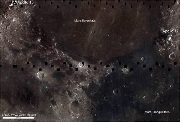 moon map titanium ore