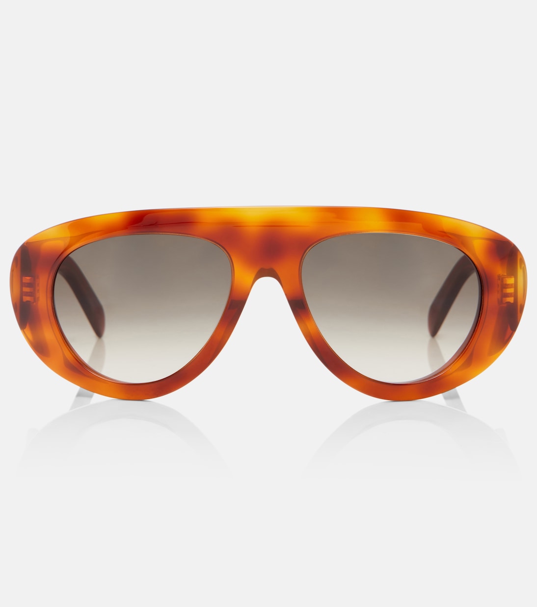 Triomphe Stamp Aviator Sunglasses in Orange - Celine Eyewear