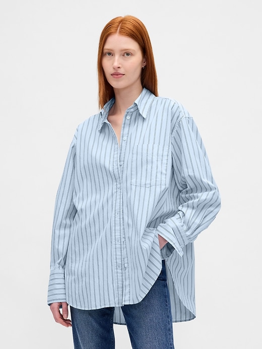 Organic Cotton Poplin Big Shirt