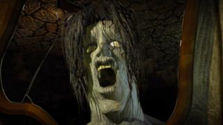 An image of Planescape: Torment showing The Nameless One screaming