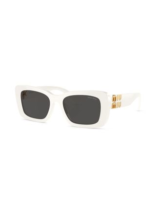 Logo-Plaque Square-Frame Sunglasses