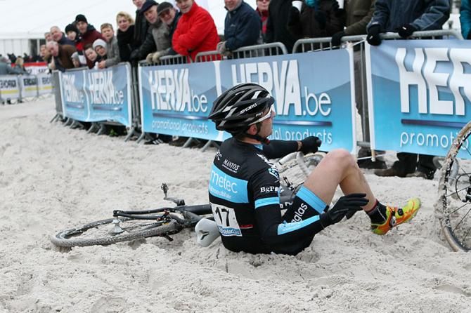 At least the sand provided a soft landing.