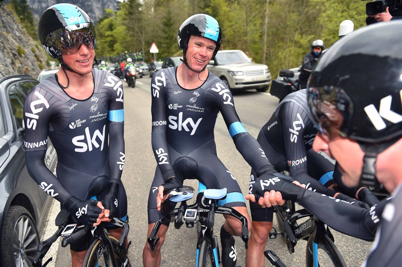 Peter Kennaugh and Chris Froome