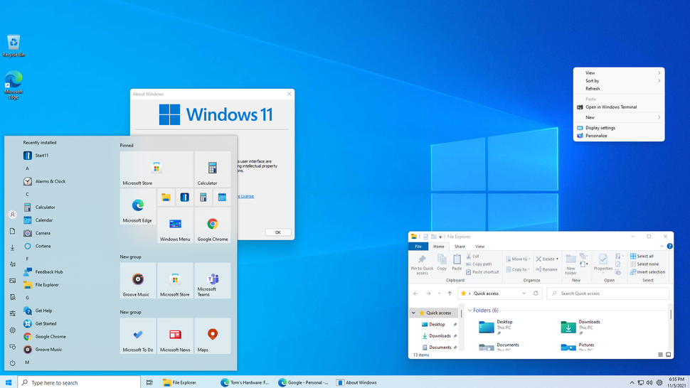How To Make Windows 11 Look And Feel Like Windows 10 Toms Hardware 4866