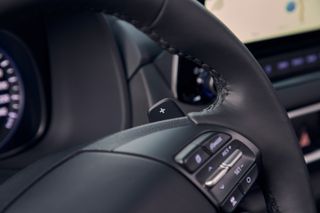 Hyundai Kona Hybrid steering wheel
