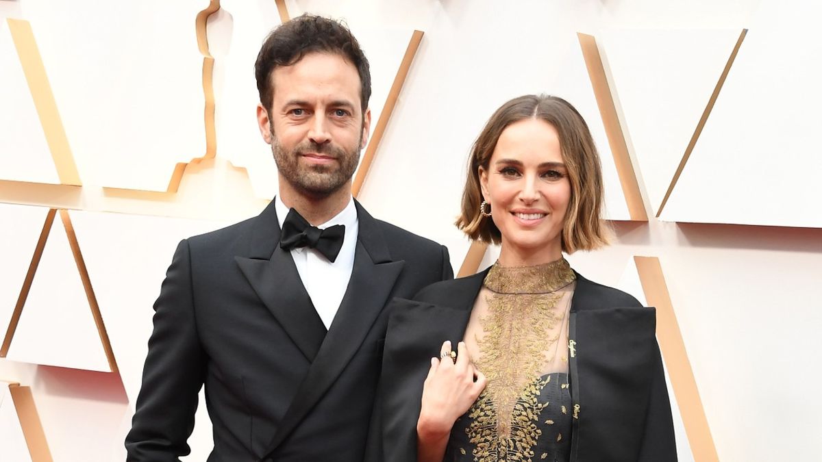 Benjamin Millepied and Natalie Portman arrives at the 92nd Annual Academy Awards at Hollywood and Highland on February 09, 2020 in Hollywood, California.