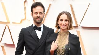 Benjamin Millepied and Natalie Portman arrives at the 92nd Annual Academy Awards at Hollywood and Highland on February 09, 2020 in Hollywood, California.