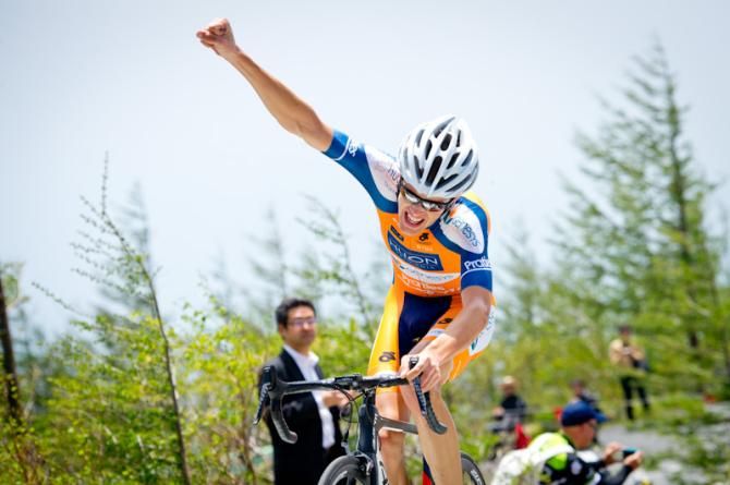 Benjamin Dyball (Huon - Genesys) won in the queen stage at Tour of Japan 2013