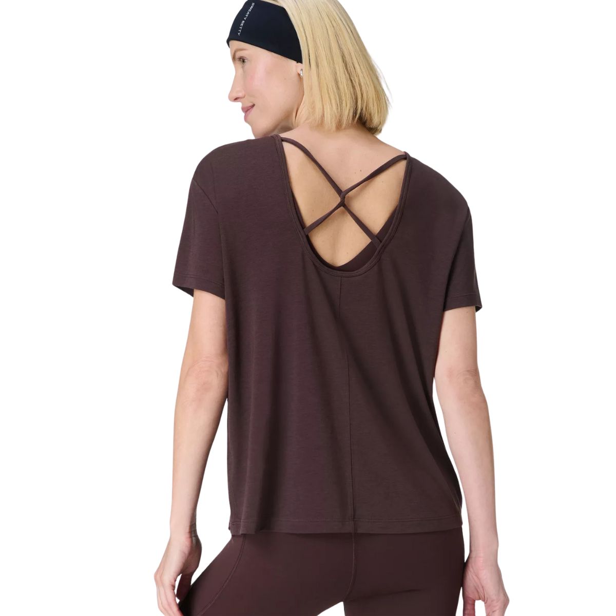 Sweaty Betty Soft Flow Studio Strappy Back Boxy Tee
