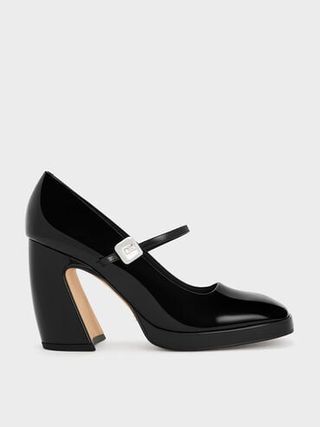 Jyll Patent Leather Platform Mary Janes