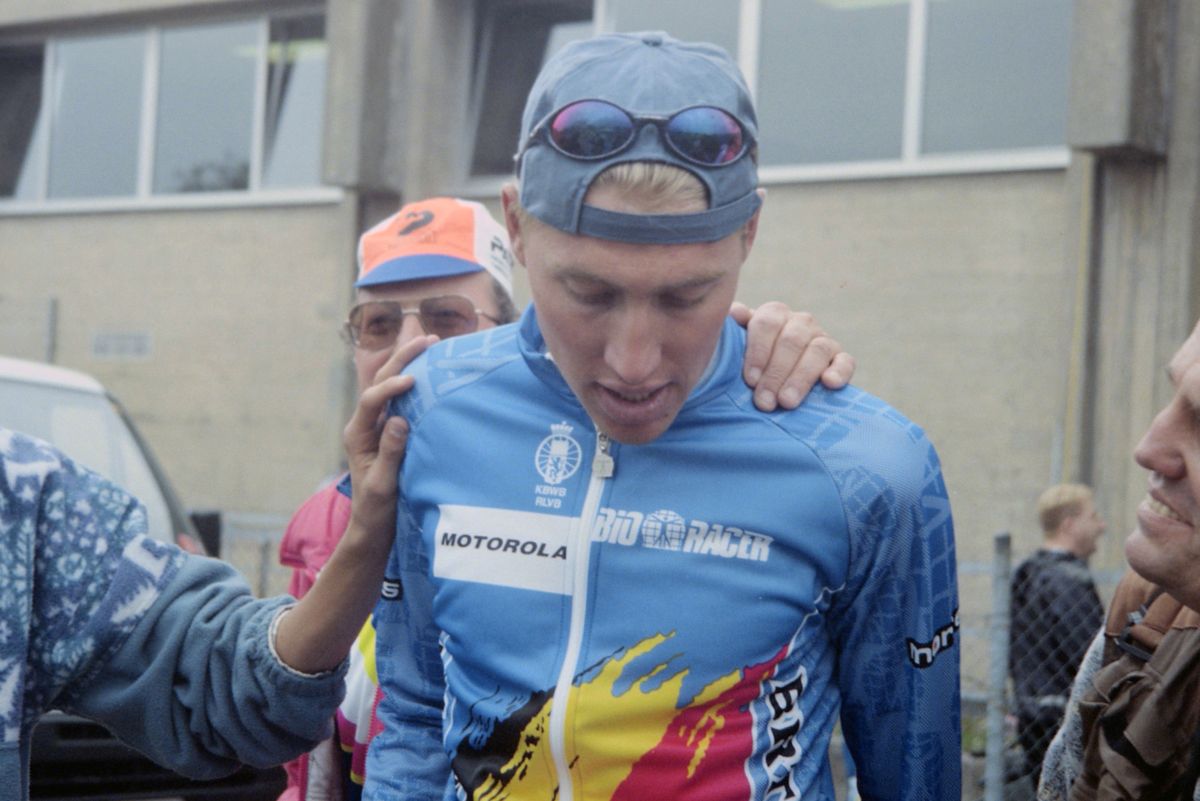 Axel Merckx at the start of the 1996 Worlds road race