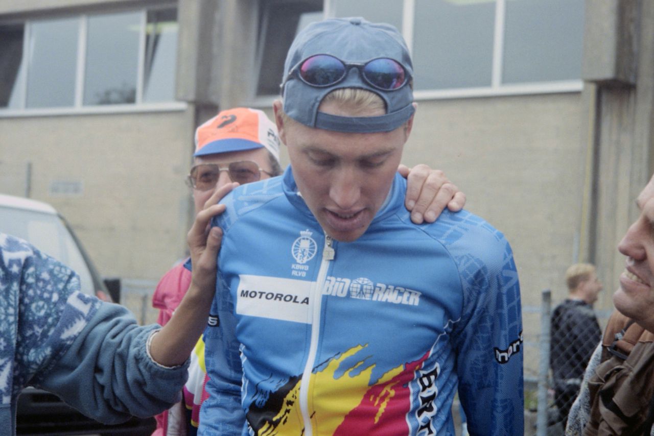 Axel Merckx at the start of the 1996 Worlds road race