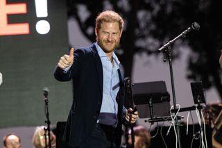 Prince Harry, Duke of Sussex, attends the One805Live Fall Concert on September 20, 2024 in Carpinteria, California.