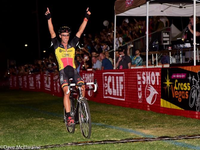 Sven Nys (Crelan-Aa Drinks) won Cross Vegas with a last lap surge.