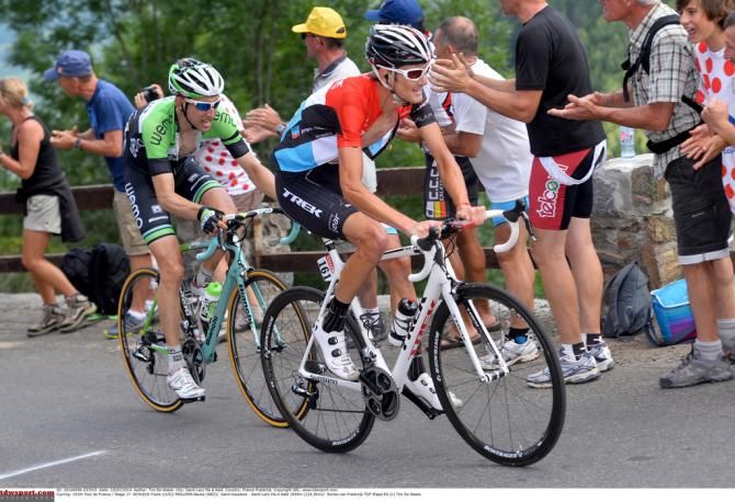 Fr&auml;nk Schleck (Trek) moved up the GC after a good ride