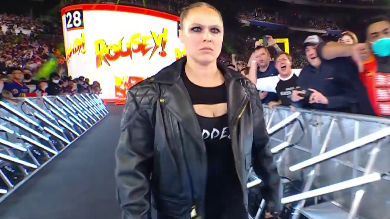 Ronda Rousey's Entry at the Royal Rumble